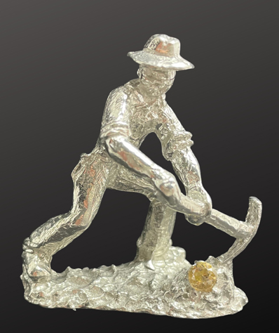 Miner Picking Diamond figurine